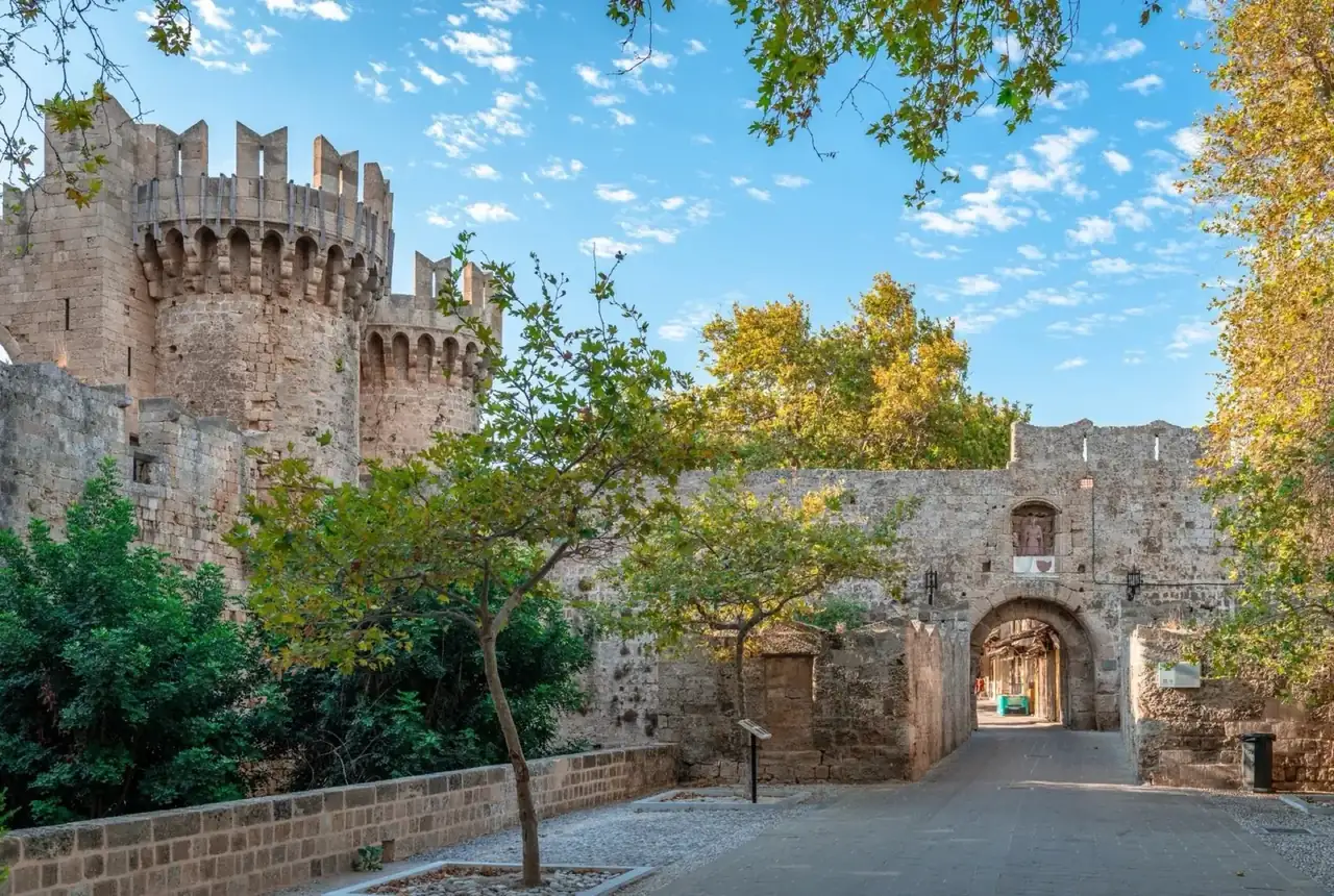 Rhodes Old Town and the Palace of the Grand Master